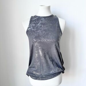 All In Motion Gray Silver Sleeveless Top Size X-Small